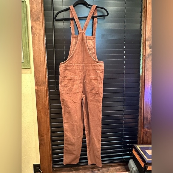 Aerie Corduroy Brown Overalls Pants Women's XS - Picture 2 of 6